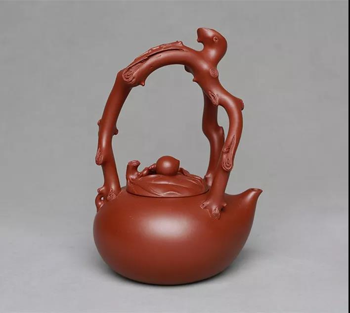 10種最美花器提梁壺，精美別致雕花紫砂壺!