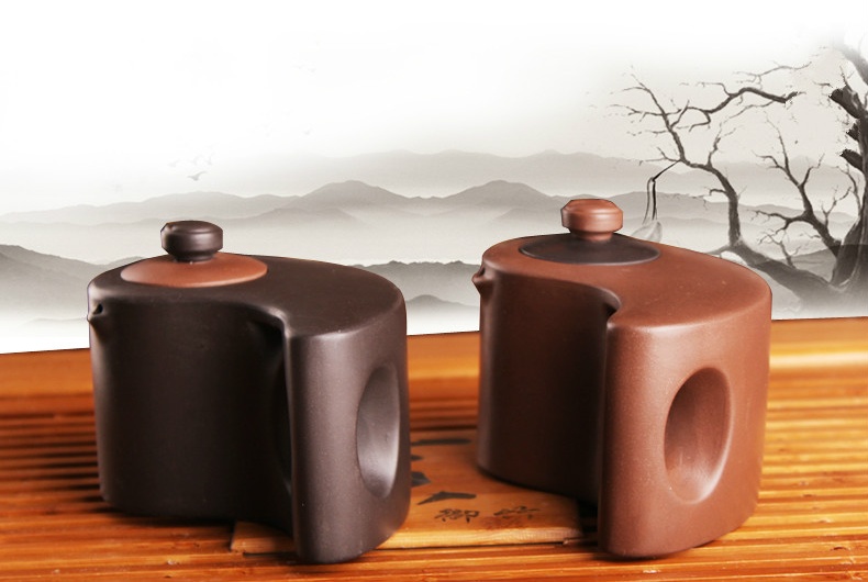 太極陰陽紫砂壺，創(chuàng)意格紫砂壺