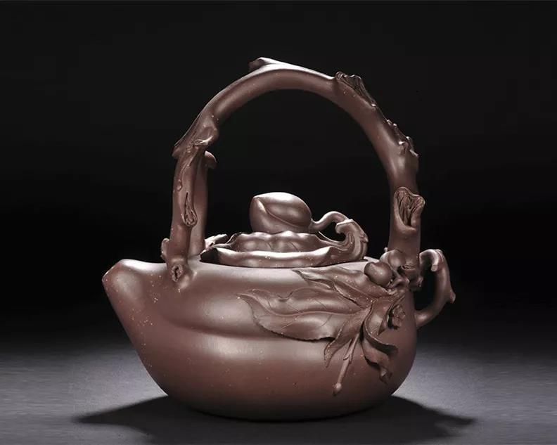 10種最美花器提梁壺，精美別致雕花紫砂壺!