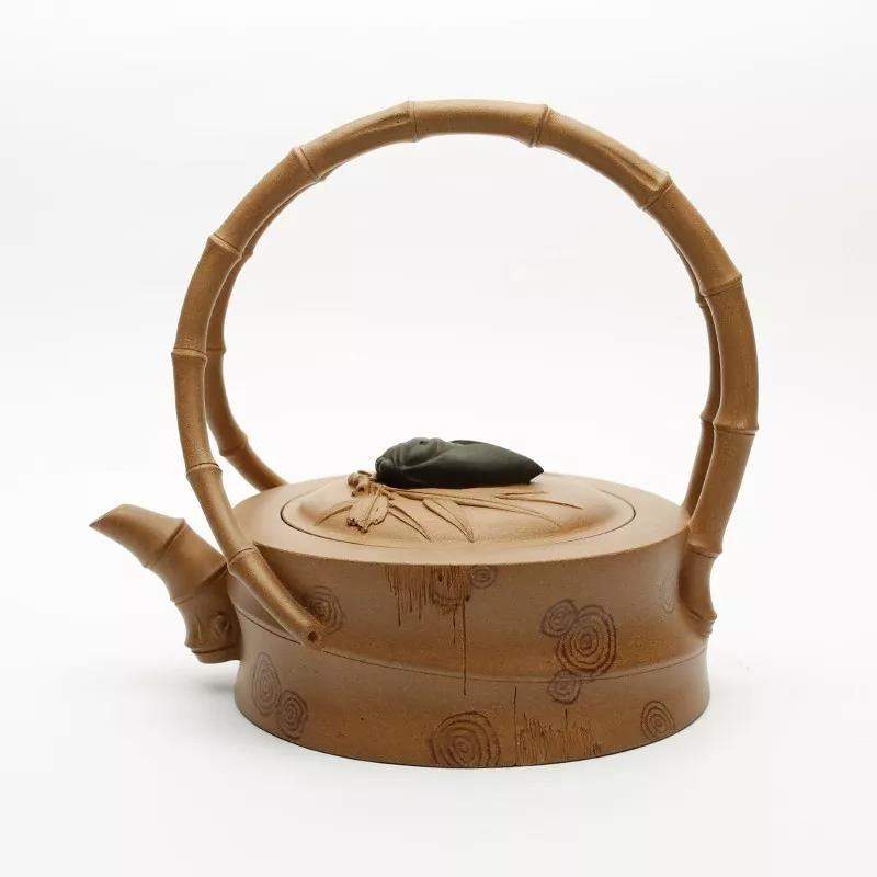 10種最美花器提梁壺，精美別致雕花紫砂壺!