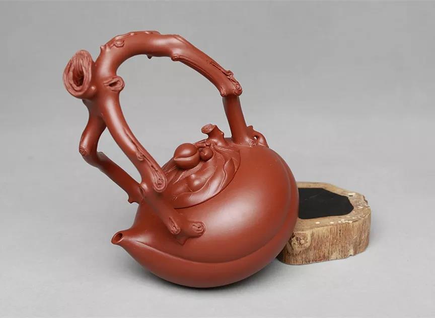 10種最美花器提梁壺，精美別致雕花紫砂壺!