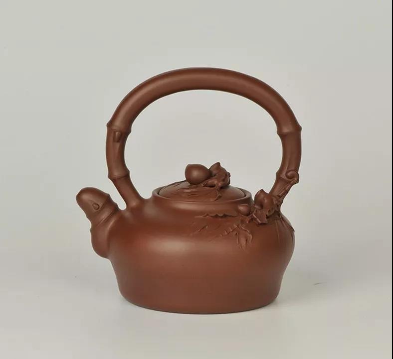 10種最美花器提梁壺，精美別致雕花紫砂壺!