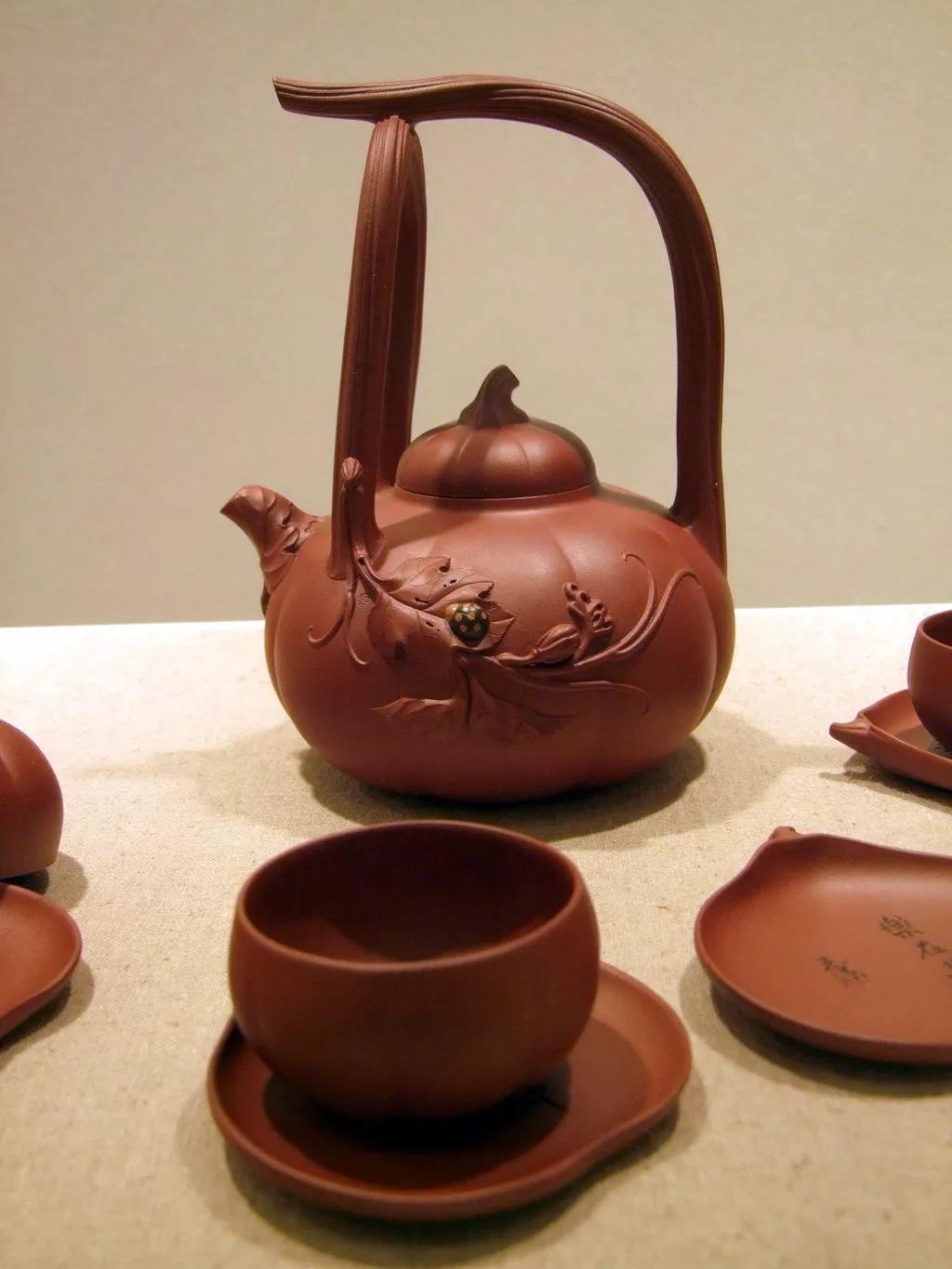 10種最美花器提梁壺，精美別致雕花紫砂壺!