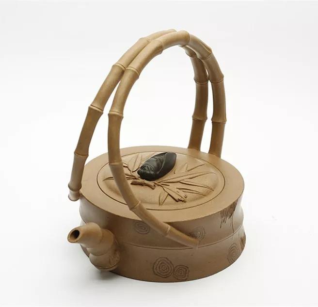 10種最美花器提梁壺，精美別致雕花紫砂壺!