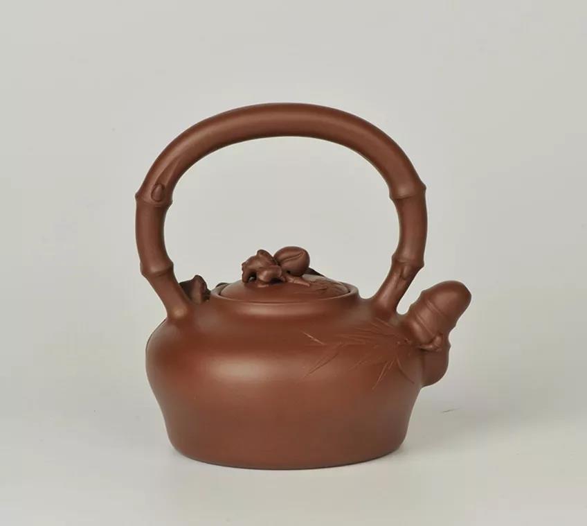 10種最美花器提梁壺，精美別致雕花紫砂壺!