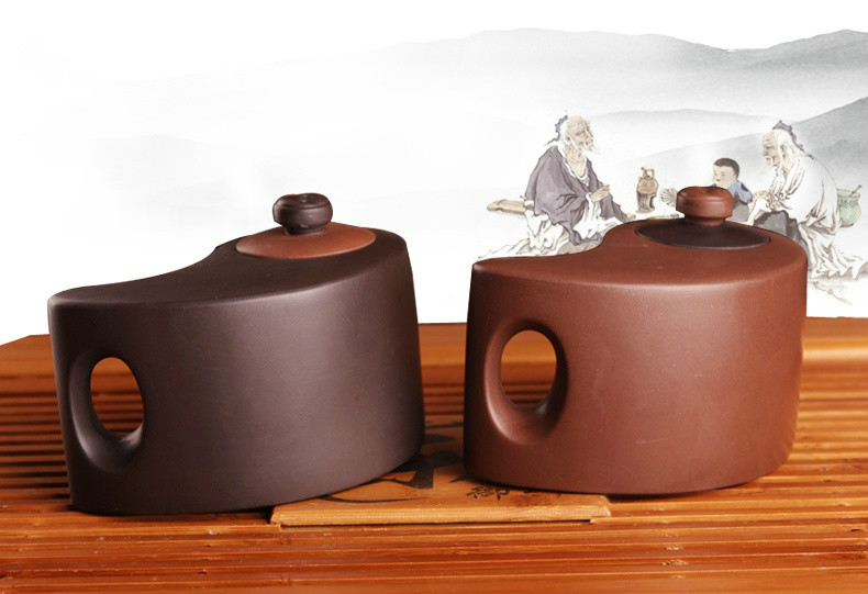 太極陰陽紫砂壺，創(chuàng)意格紫砂壺